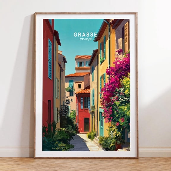 Grasse France European Perfume Capital Print, Unframed Paper Print Size 16x24