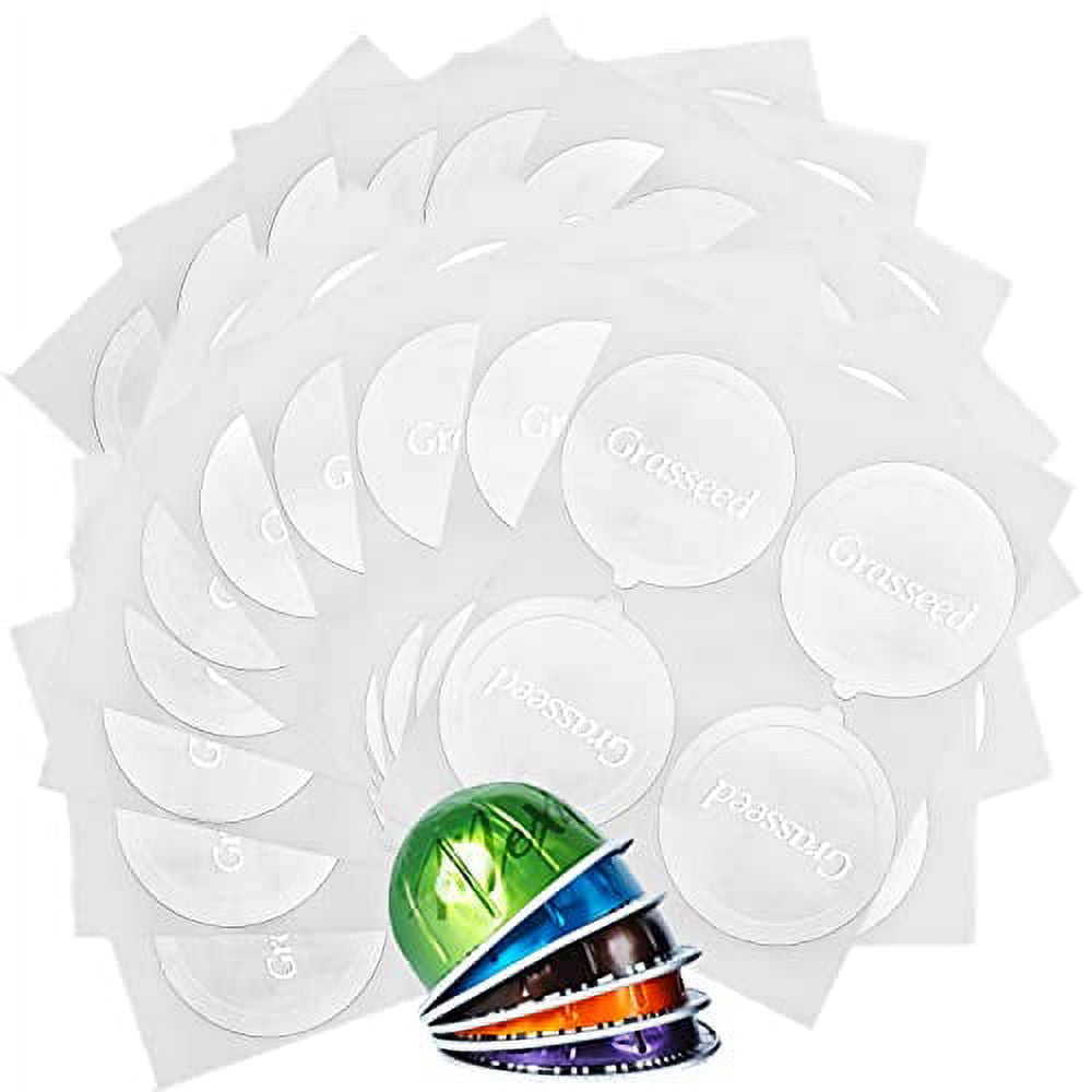 Grasseed Aluminum Foils Lids to Reuse Coffee Pods Compatible with