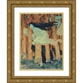 thumbnail image 1 of Grasset, Eugene 12x14 Gold Ornate Wood Framed with Double Matting Museum Art Print Titled - Three Women and Three Wolves, 1 of 4