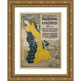 thumbnail image 1 of Grasset, Eugene 24x32 Gold Ornate Wood Framed with Double Matting Museum Art Print Titled - Internationale Ausstellung Zu Madrid, 1 of 4