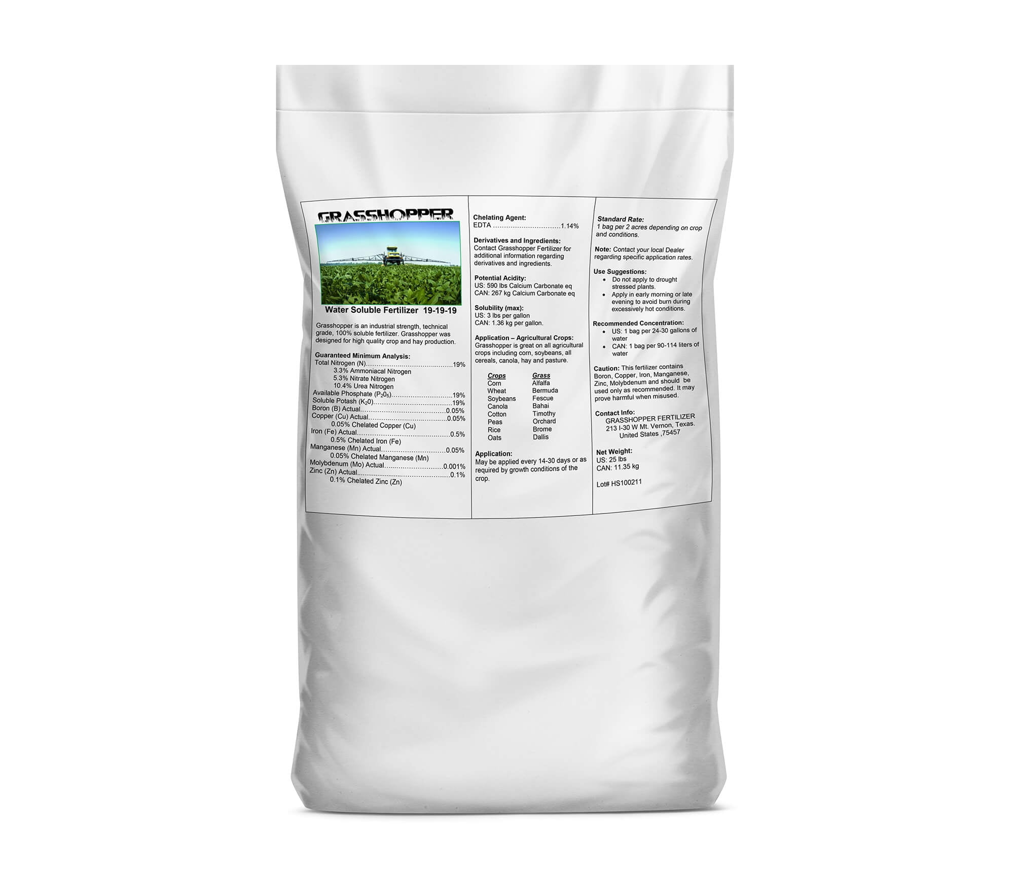 Grasshopper 19-19-19 Foliar Fertilizer