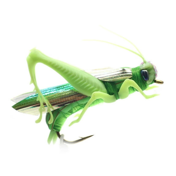 Grasshopper Fishing Lure Hook Realistic Fly Fishing Artificial Bait Fishhook Bionic Locust Lure Jig Hook Freshwater Saltwater Fishing Accessories