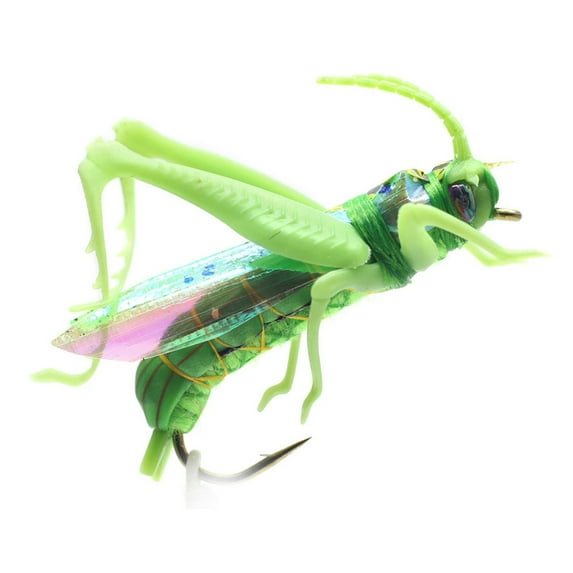Grasshopper Fishing Lure Hook Realistic Fly Fishing Artificial Bait Fishhook Bionic Locust Lure Jig Hook Freshwater Saltwater Fishing Accessories
