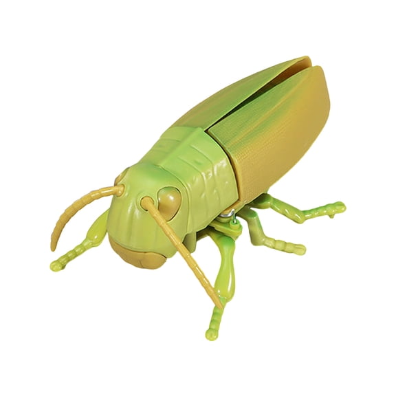 Grasshopper Shaped Toy Tabletop Decor, Wind-Up Interactive Insect Model Figurine Collection for Adult Gifts, Office & Home Shelves Decoration