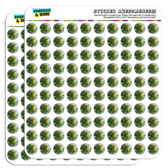 Grasshopper on Leaf 1/2" (0.5") Scrapbooking Crafting Stickers