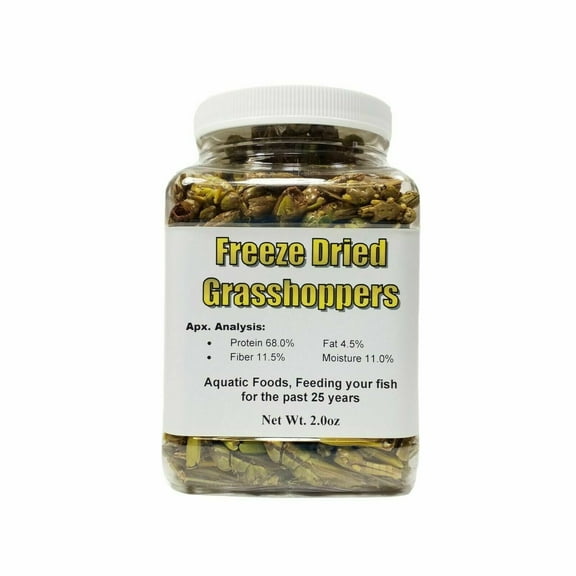 Grasshoppers - Freeze Dried Grasshoppers, Freeze Dried Gourmet Mix Included…Small Jar 2oz