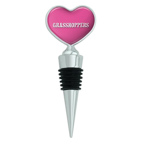Grasshoppers Heart Wine Bottle Stopper