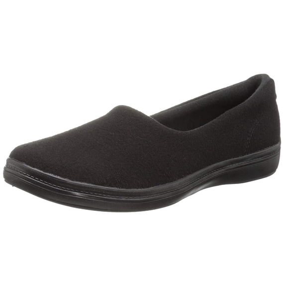 Grasshoppers Women's Lacuna A-Line Slip-On Wool Fashion Sneaker,Black,10 M US