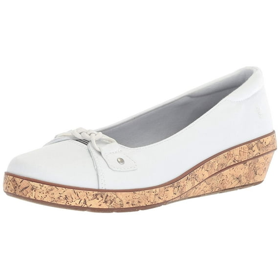Grasshoppers Women's Lily Wedge Sneaker, White, 9 W US