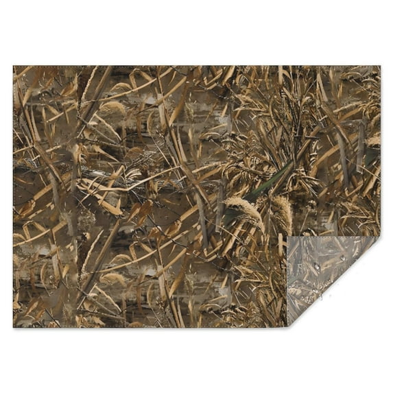 Grassland Camo Brown Plants Pattern Rectangle Tablecloth 60"x84",Waterproof Polyester Rectangle Table Cloth, Wipeable Spillproof Polyester Tablecloth for Dining, Camping, Indoor and Outdoor