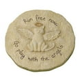 thumbnail image 1 of Grasslands Road Beloved "Run free now" Cat with Halo Remembrance Stepping Stone Plaque, 1 of 2