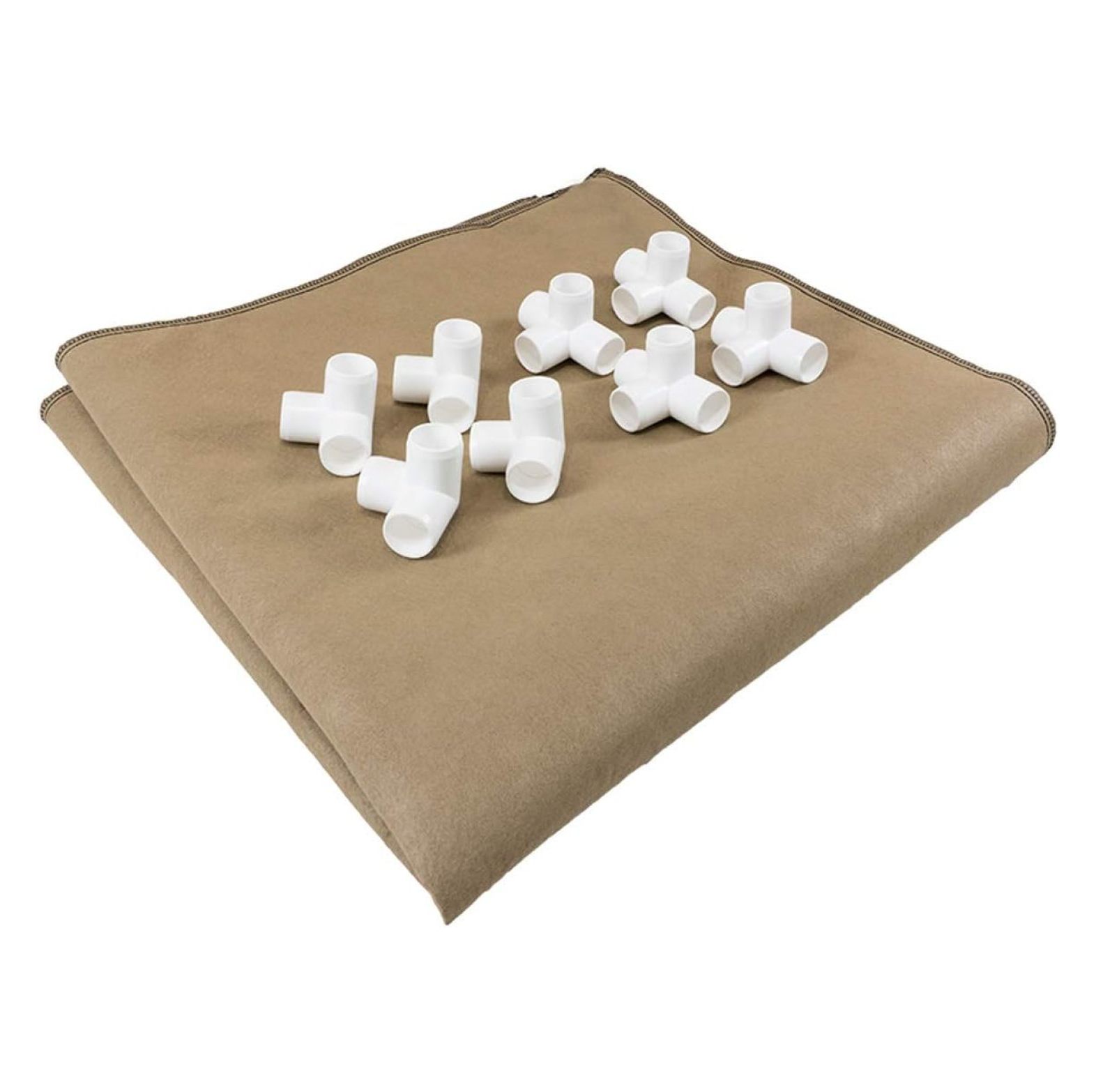 Grassroots Fabric Raised Garden Bed with Trellis (4' x 4' w/ Trellis)