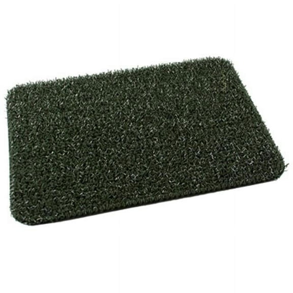 Grassworx 10372030 18 x 30 in. Flair Evergreen Classic Clean Machine Scraper Mat