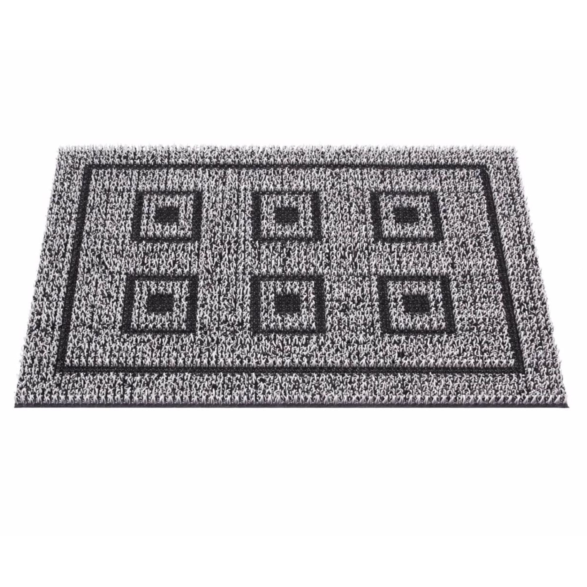GrassWorx 18 in. W X 30 in. L Gray Six Panel Astroturf Door Mat