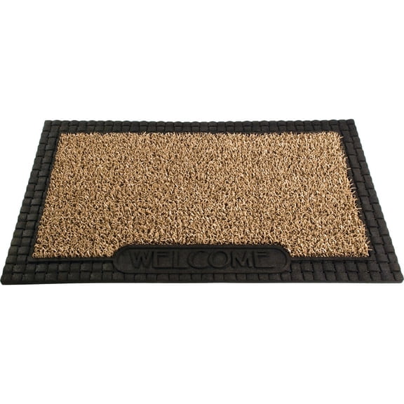 Grassworx LLC GrassWorx Clean Machine Premium Jute 18 In. x 30 In. AstroTurf Door Mat - Pack of 2