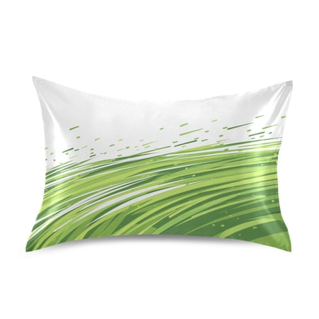 Grassy Hillside Luxury Silky Soft Pillowcase Standard Size Wrinkle Resistant Envelope Closure 20x26in
