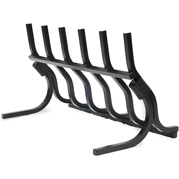 Grate Wall of Fire Model M-6 Smoke-Free Fireplace Grate  26" Wide x 15" Tall  Durable Alloy Steel Construction, Increases Heat Output, Eliminates Smoke Issues, Ideal for Larger Fireplaces