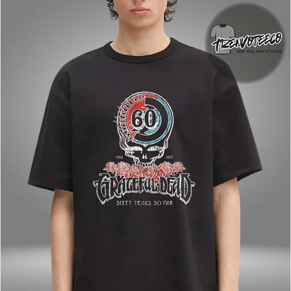 Grateful De*ad 60th Anniversary Logo Unisex T-Shirt
