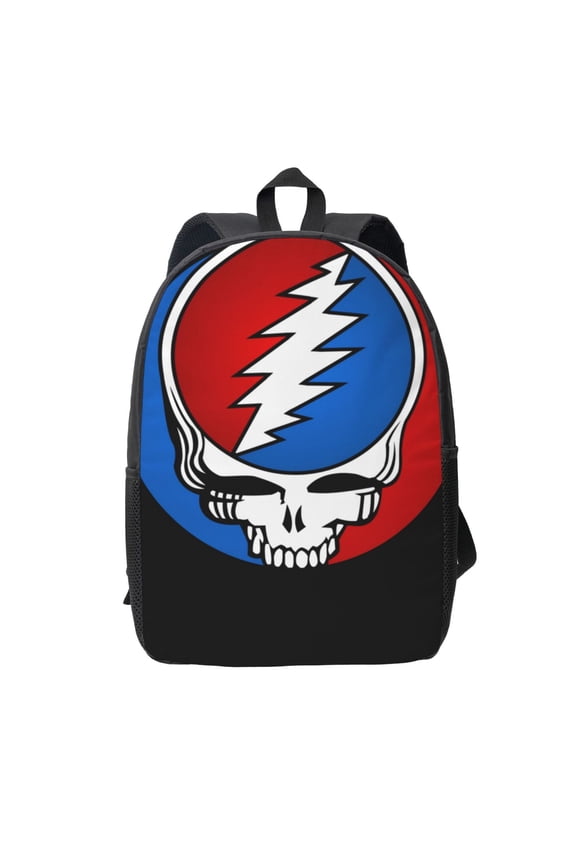 Grateful Dead Backpack Simple Lightweight Backpack Fashion Travel Backpack Laptop Backpack 17 Inch