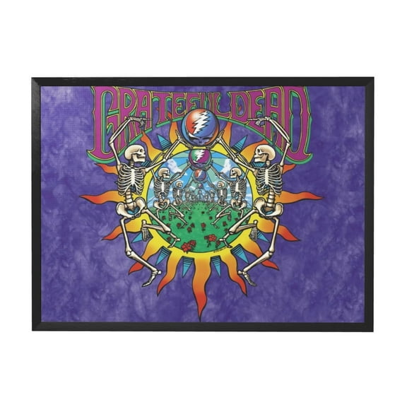 Grateful-Dead Black Framed Canvas Wall Art Fashion Decor, 12x16in Wall Decor For Living Room, Bedroom, Office