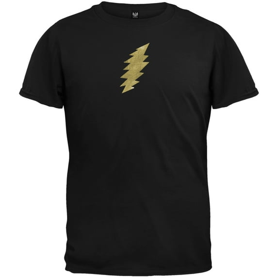 Grateful Dead Boys Foil Bolt Black Short Sleeve T Shirt