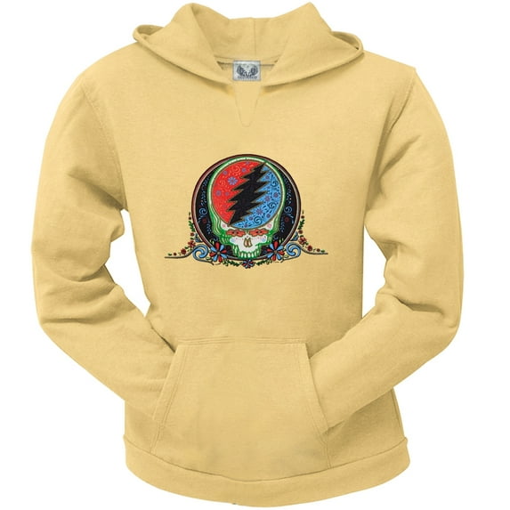 Grateful Dead - Calaveras Butter Juniors Torn Neck Hoodie - Small