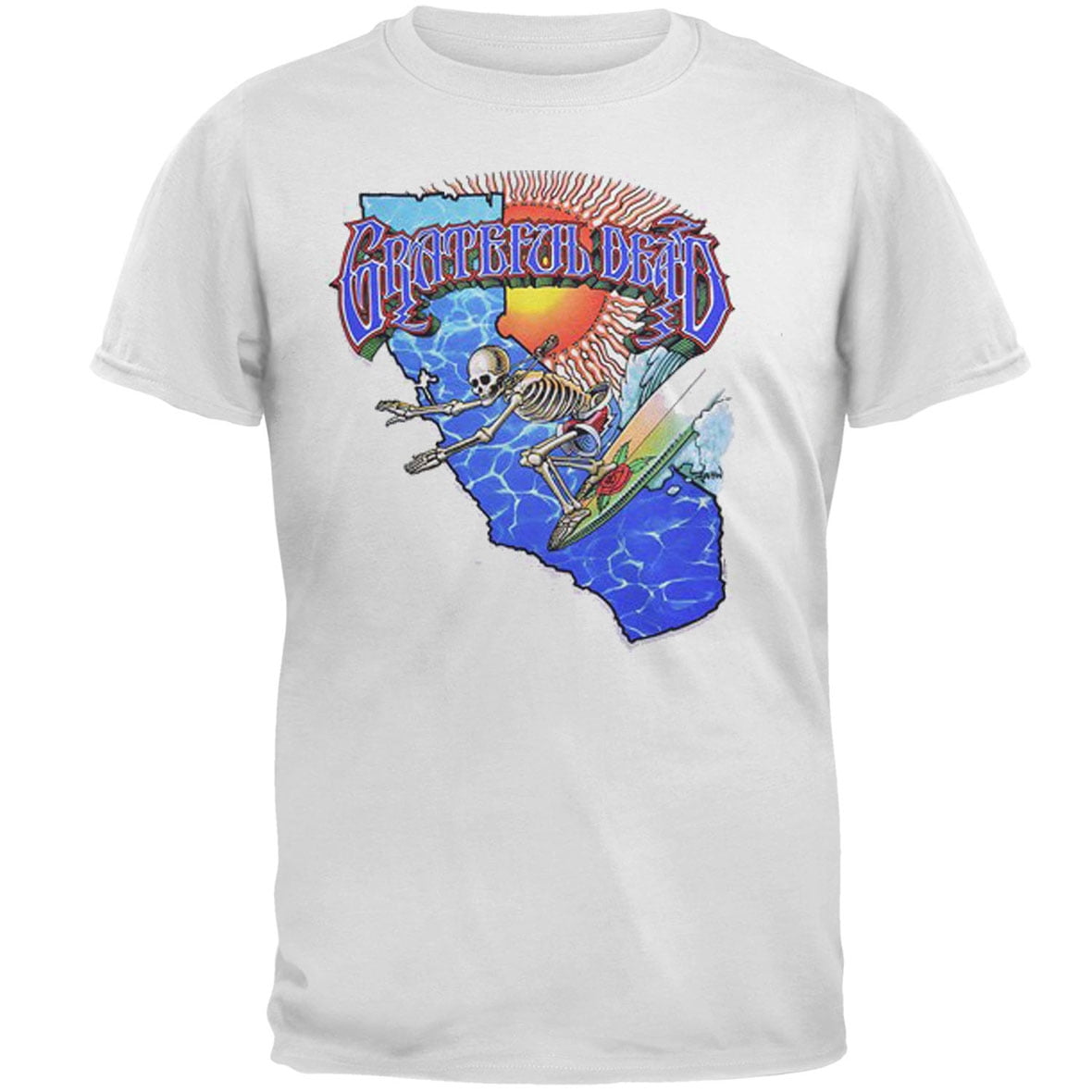Grateful dead surfing skeleton shirt deals