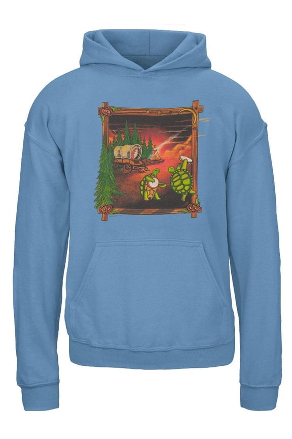 - Covered Wagon Light Blue Youth Hoodie - Youth Medium