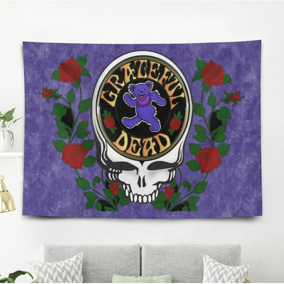 Grateful Dead Dancing Bears Tapestry Wall Hanging for Bedroom Wall Decorations