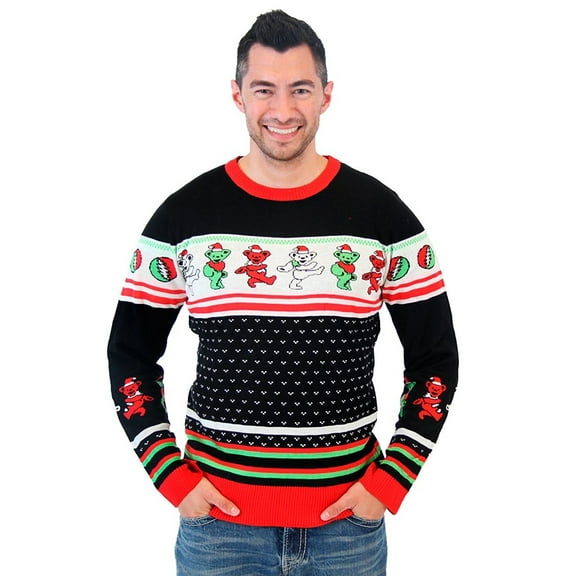 Grateful Dead Dancing Bears Ugly Christmas Sweater