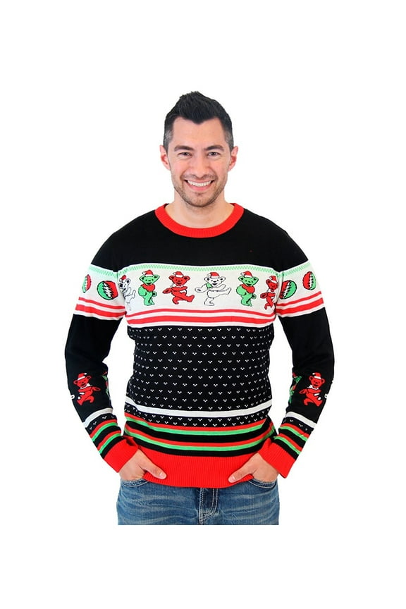 Grateful Dead Dancing Bears Ugly Christmas Sweater