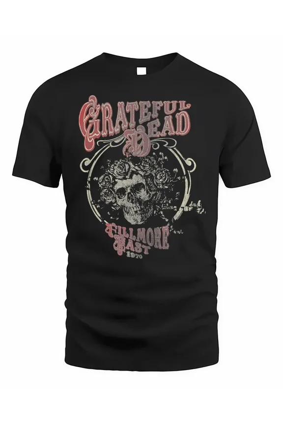 Grateful Dead Distressed Bertha Portrait 1970 Vintage Band Shirt