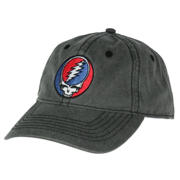 Grateful Dead Embroidered Steal Your Face Logo Adjustable Strap Slide Adult Dad Hat Cap OSFM