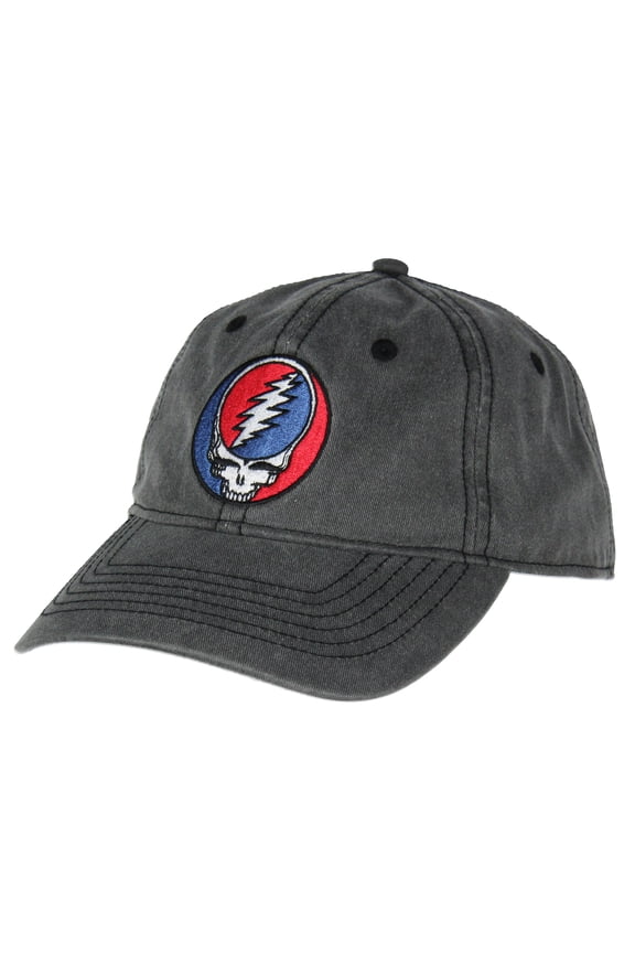 Grateful Dead Embroidered Steal Your Face Logo Adjustable Strap Slide Adult Dad Hat Cap OSFM
