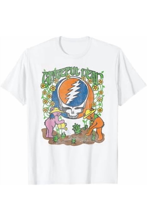 Grateful Dead Gardening Bears Flowering Vintage Band T-Shirt