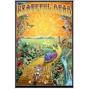 Grateful Dead Golden Road Heady Art Print Mini Tapestry 30x45