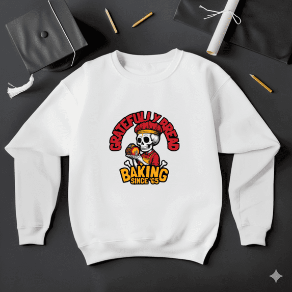 Grateful Dead Inspired Retro 70s Vintage Music Fan Art Graphic Sweatshirt, up to size 5XL