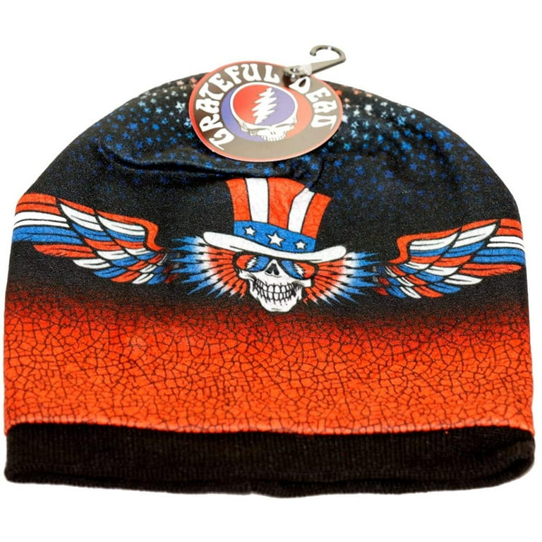 Grateful Dead Knit Beanie Skull Cap Winter Hat with Iconic