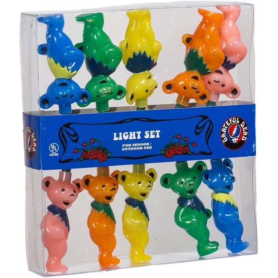 Grateful Dead Kurt Adler UL 10-Light Bears Light Set (GD9141)
