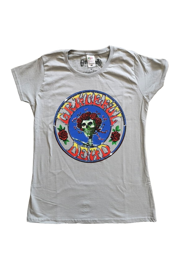 Grateful Dead Ladies Tee: Bertha Circle Vintage Wash (Small)