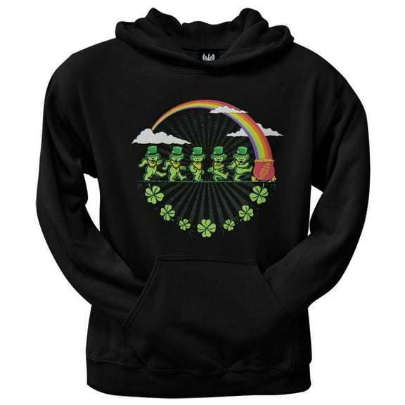 Grateful Dead - Leprechaun Bears Black Pullover Hoodie - Small