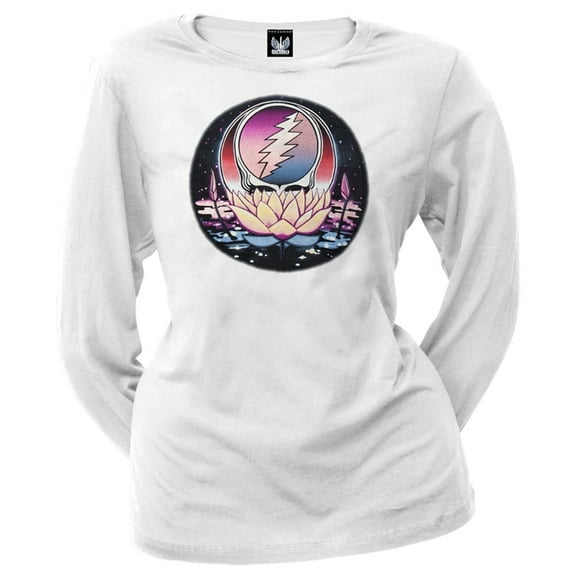 Grateful Dead - Lotus SYF White Juniors Long Sleeve T-Shirt