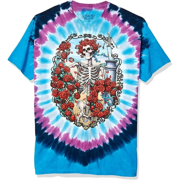 Grateful Dead Men's 30th Anniversary Tie Dye T-shirt X-Large Multi
