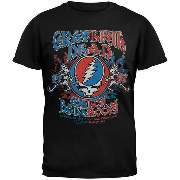 Grateful Dead Men's Avalon Ballroom Soft Short Sleeve T Shirt