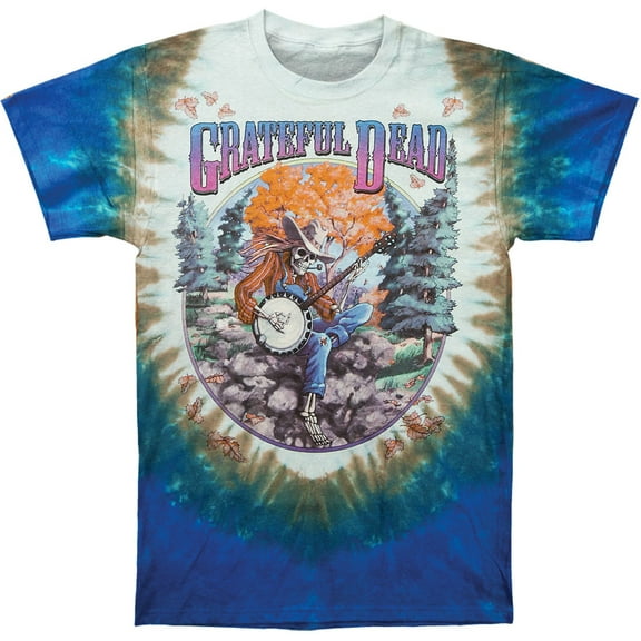 Grateful Dead Men's Banjo Tie Dye T-shirt X-Large Multi