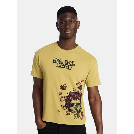 Grateful Dead Men's and Big Men's Boxy Fit Graphic Tee, Sizes XS-3XL