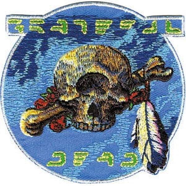 Grateful Dead Men's Embroidered Patch Blue