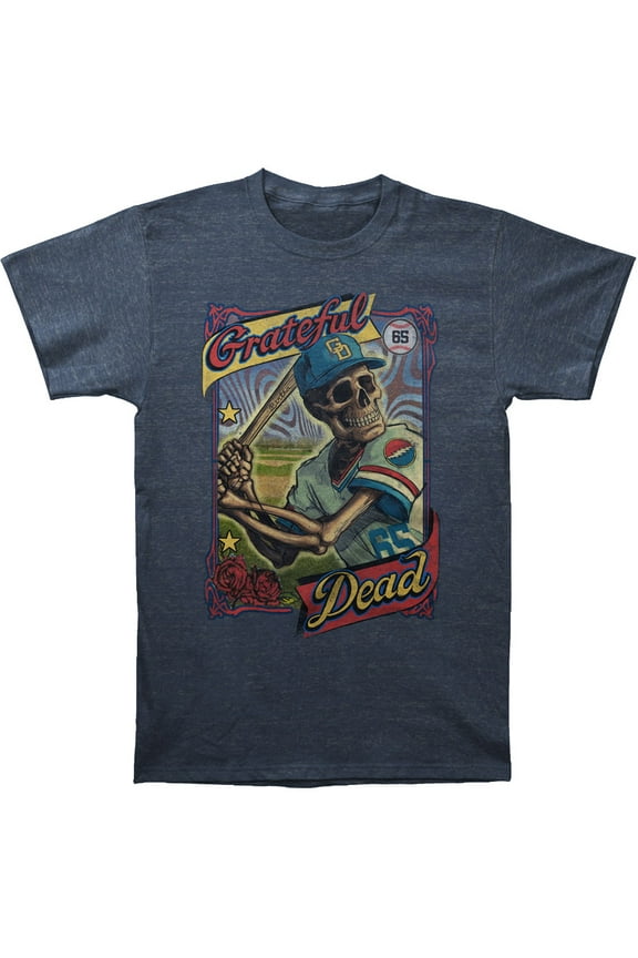 Grateful Dead Men's GD On-Deck Slim Fit T-shirt XX-Large Navy