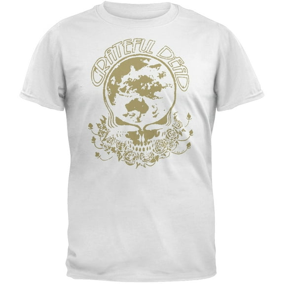 Grateful Dead Men's Gold Stealie Soft Short Sleeve T Shirt