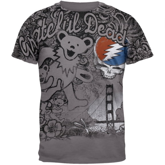 Grateful Dead Men's Golden Gate Tie Dye Short Sleeve T Shirt